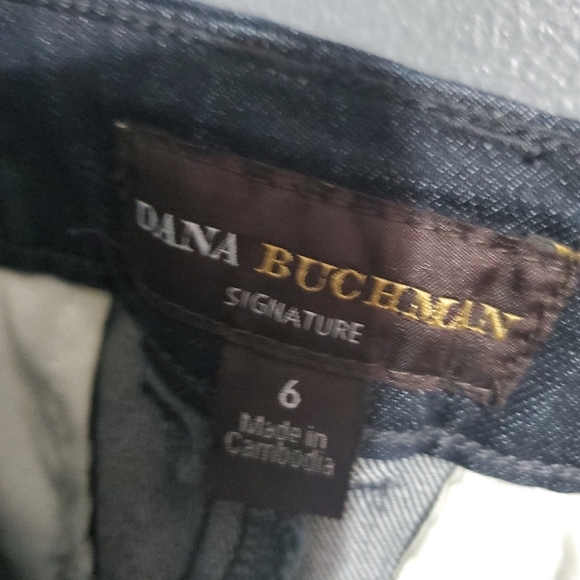 NWT Dana Buchman Signature Womens Trouser Jeans Super Dark Wash Size 6 - Picture 7 of 9